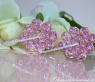 Magnificent Pink Sapphire Blossom Earrings