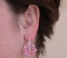 Magnificent Pink Sapphire Blossom Earrings