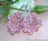 Magnificent Pink Sapphire Blossom Earrings