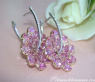 Magnificent Pink Sapphire Blossom Earrings