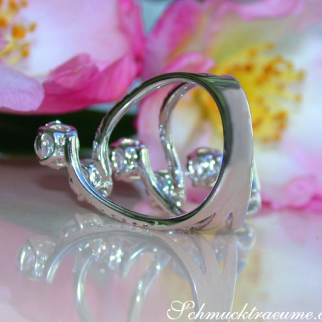 Unique Diamond Ring with Marquise & Princess Diamonds