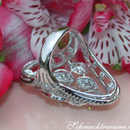 Opulent Marquise Style Diamond Ring