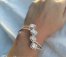 Unique Diamond Bangle with Baguette Diamonds