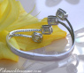 Unique Diamond Bangle with Baguette Diamonds