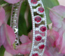 Dreamlike Ruby Bangle with Diamonds