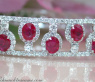Dreamlike Ruby Bangle with Diamonds