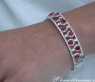 Dreamlike Ruby Bangle with Diamonds