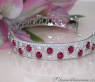 Dreamlike Ruby Bangle with Diamonds