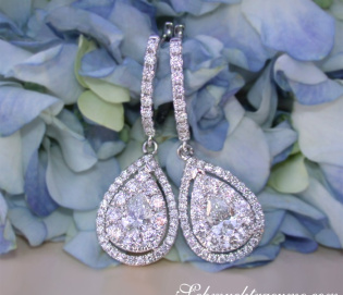 Timeless Diamond Pear Earrings