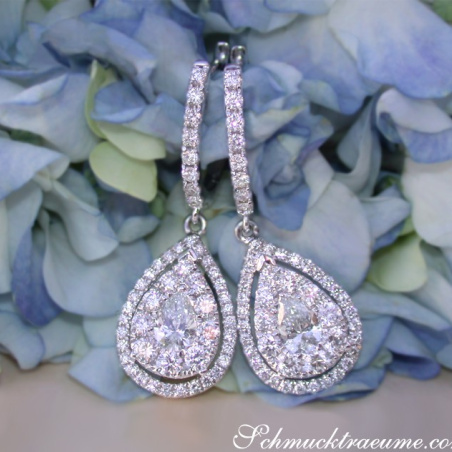 Timeless Diamond Pear Earrings