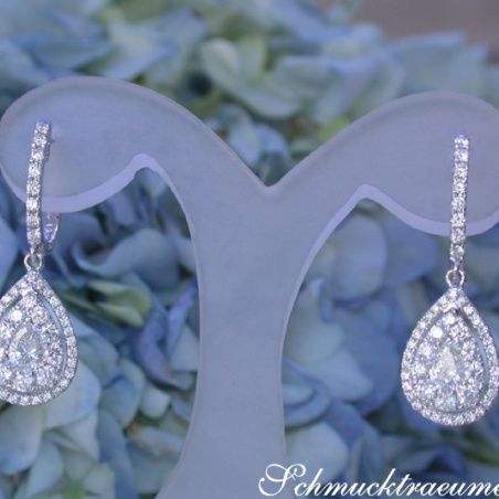 Timeless Diamond Pear Earrings