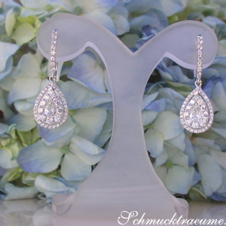 Timeless Diamond Pear Earrings