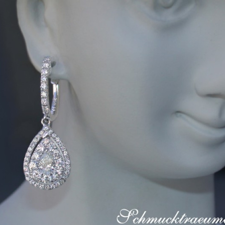 Timeless Diamond Pear Earrings