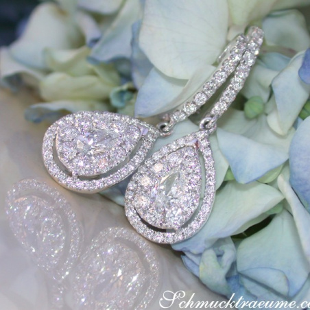 Timeless Diamond Pear Earrings