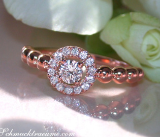 Brillant Verlobungsring in Roségold 750