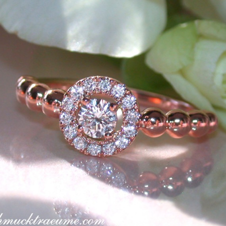 Brillant Verlobungsring in Roségold 750