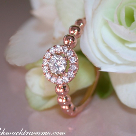 Brillant Verlobungsring in Roségold 750