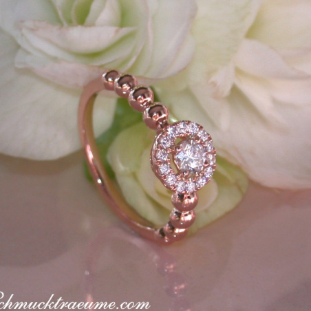 Brillant Verlobungsring in Roségold 750