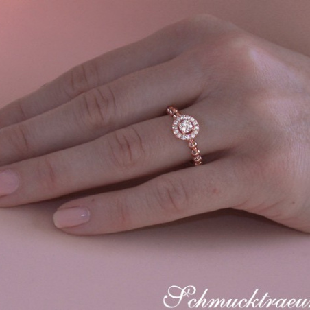 Brillant Verlobungsring in Roségold 750