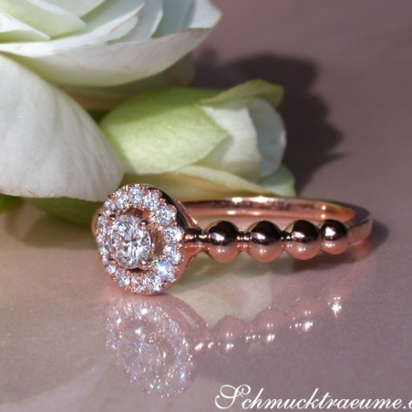 Brillant Verlobungsring in Roségold 750