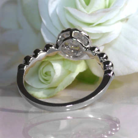 Delicate Diamond Ring (Ball Style)