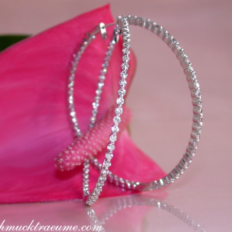 große Diamanten Creolen