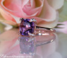 Enchanting Amethyst Ring with Diamonds
