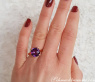 Enchanting Amethyst Ring with Diamonds