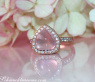 Enchanting Rose Quartz Diamond Heart Ring