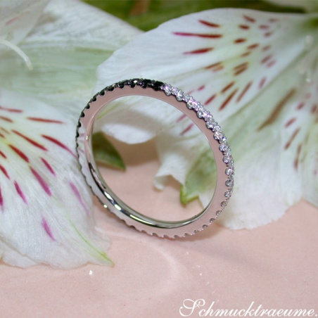 Convertible Black and White Diamond Eternity Ring