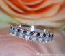 Delicate Black & White Diamond Band