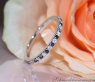 Delicate Black & White Diamond Band