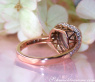 Enchanting Rose Quartz Diamond Heart Ring