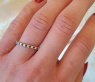 Delicate Black & White Diamond Band