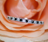 Delicate Black & White Diamond Band