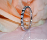 Delicate Black & White Diamond Band