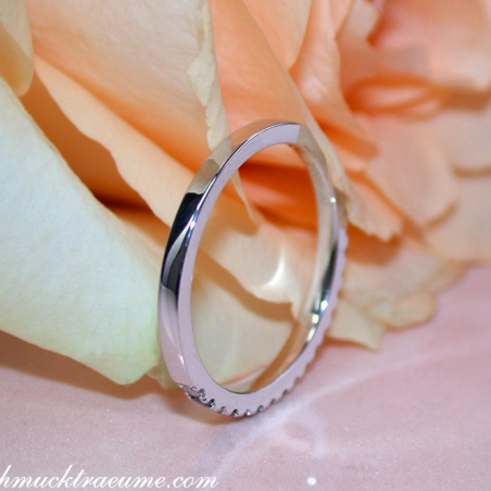 Delicate Black & White Diamond Band