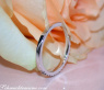 Delicate Black & White Diamond Band