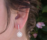 Enchanting Diamond Earrings in Whitegold 18k