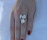 Unusual Diamond Ring with Baguette Diamonds