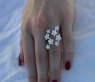 Brillanten Ring im Blüten Design