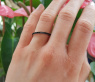 Memory Ring mit schwarzen Diamanten