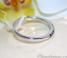 Memory Ring mit schwarzen Diamanten