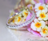 Cute Diamond Eternity Ring in White gold 14k