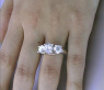 Tremendous Three Solitaire Diamond Ring