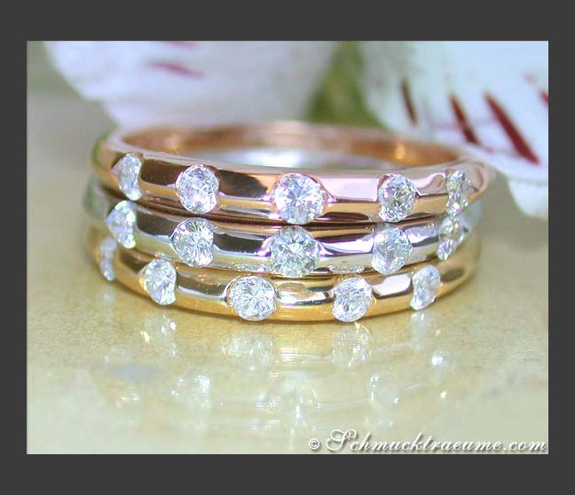 Three exquisite diamonds rings Three exquisite diamonds rings
