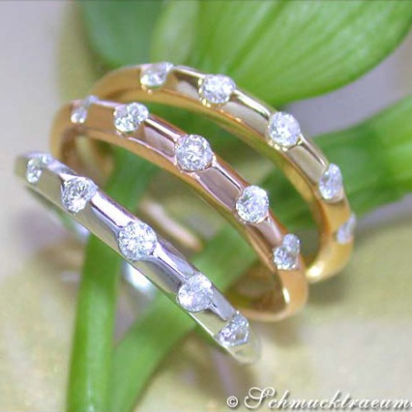 Three exquisite diamonds rings