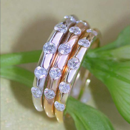 Three exquisite diamonds rings