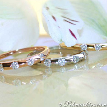 Three exquisite diamonds rings