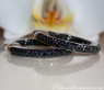 Stately Black Diamond Hoop Earrings